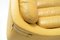 Sillón y sofá Carrera vintage de cuero amarillo de Gionathan De Pas, Donato Derbino & Paolo Lomazzi para BBB Bonancina, Italy. Juego de 2, Imagen 3