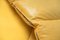 Sillón y sofá Carrera vintage de cuero amarillo de Gionathan De Pas, Donato Derbino & Paolo Lomazzi para BBB Bonancina, Italy. Juego de 2, Imagen 6