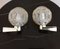 Vintage Wall Lights with Golden Plastic Mounting, 1970s, Set of 2, Image 1