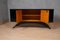 Italienisches Sideboard aus Messing & schwarzem Holz, 1950er 6