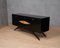 Italian Brass and Black Wood Sideboard, 1950s, Image 10