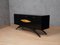 Italian Brass and Black Wood Sideboard, 1950s, Image 2