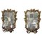 Carved and Gilt Wood Sonces with Mirror, 1920s, Set of 2 1