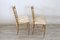 Antique Gilded Wood Chairs from Chiavari, Set of 2 11