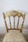 Antike Stühle aus vergoldetem Holz von Chiavari, 2er Set 4