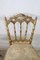 Antique Gilded Wood Chairs from Chiavari, Set of 2 3
