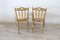 Antique Gilded Wood Chairs from Chiavari, Set of 2 2