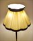 Stehlampe aus Mahagoni & Messing, 1950er 4