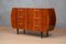 Italian Commode in Pearwood Veneer and Glass, 1950s 12