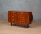 Italian Commode in Pearwood Veneer and Glass, 1950s, Image 11