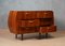 Italian Commode in Pearwood Veneer and Glass, 1950s, Image 9