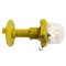 Airport Runway Sconce Floor Light in Yellow Metal and Glass 3
