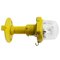 Airport Runway Sconce Floor Light in Yellow Metal and Glass 2