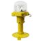 Airport Runway Sconce Floor Light in Yellow Metal and Glass 8