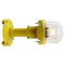 Airport Runway Sconce Floor Light in Yellow Metal and Glass 7