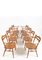 Large 444 Extending Table and Windsor 493 Dining Chairs by Lucian Ercolani for Ercol, 1960s, Set of 9 7