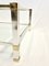 Rectagular Gold & Silver Glass and Aluminium Coffee Table by Pierre Vandel, Paris 7