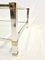 Tavolino da caffè rettangolare in vetro color oro e argento e alluminio di Pierre Vandel, Paris, Immagine 7