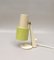 Lampade da tavolo piccole in ottone beige e verde, anni '60, set di 2, Immagine 14