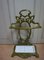 Antique French Art Nouveau Umbrella Stick Stand in Green Enamel, 1890s 2