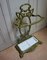 Antique French Art Nouveau Umbrella Stick Stand in Green Enamel, 1890s, Image 3