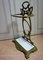 Antique French Art Nouveau Umbrella Stick Stand in Green Enamel, 1890s 4