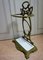 Antique French Art Nouveau Umbrella Stick Stand in Green Enamel, 1890s, Image 4