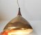 Mid-Century Modern Scandinavian Solid Brass & Rosewood Pendant Lamp, 1950s, Image 9