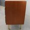 French Vintage Teak and Leatherette Commode, 1960s 7