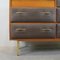 French Vintage Teak and Leatherette Commode, 1960s 5