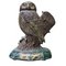 Cast Iron Sculpture of Owl, 20th Century 1