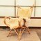 Wingback Lounge Chair in Rattan, 1980s, Image 5