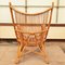 Wingback Lounge Chair in Rattan, 1980s, Image 3