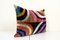 Velvet and Silk Ikat Lumbar Cushion Cover, 2010s, Image 3