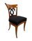 Empire Chairs in Cherry Veneer & Swan Back Decor, South Germany, 1815, Set of 3 3