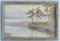 Artiste impressionniste, Soirée au bord du lac, 1920s, Aquarelle 12