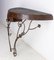 Mid-Century French Wrought Iron and Wood Console, 1960s 4