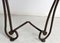 Mid-Century French Wrought Iron and Wood Console, 1960s 9