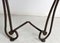 Mid-Century French Wrought Iron and Wood Console, 1960s, Image 9