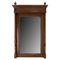 Late 19th Century French Oak Frame Beveled Mirror with Colonnettes, Image 1