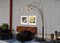 Large Italian Arched Floor Lamp in Brass, 1970 3