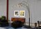 Large Italian Arched Floor Lamp in Brass, 1970, Image 3