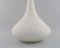 Mattweiße Tropfenförmige Murano Vase 7