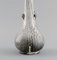 Schmaler Hals Vase aus glasiertem Steingut von Svend Hammershøi für Kähler, 1930er 5