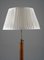 Swedish Modern Floor Lamp in Brass and Leather, 1930s, Image 3