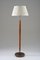 Swedish Modern Floor Lamp in Brass and Leather, 1930s, Image 2