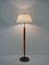 Swedish Modern Floor Lamp in Brass and Leather, 1930s, Image 9