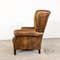 Vintage Wingback Chair in Sheep Leather, Image 4