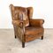 Vintage Wingback Chair in Sheep Leather 9