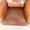 Vintage Wingback Chair in Sheep Leather 8